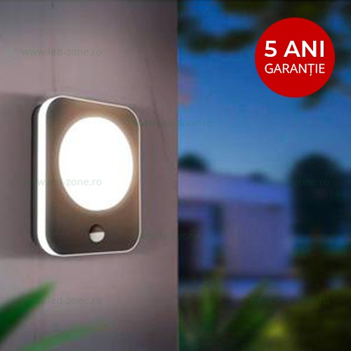 Aplica LED 9W Exterior Senzor MADRIZ