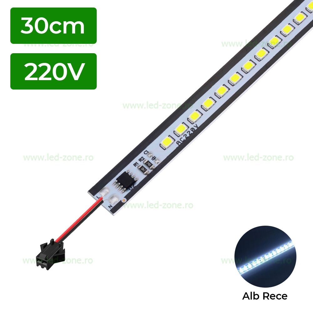 Banda Rigida LED 30cm 220V Fara Profil