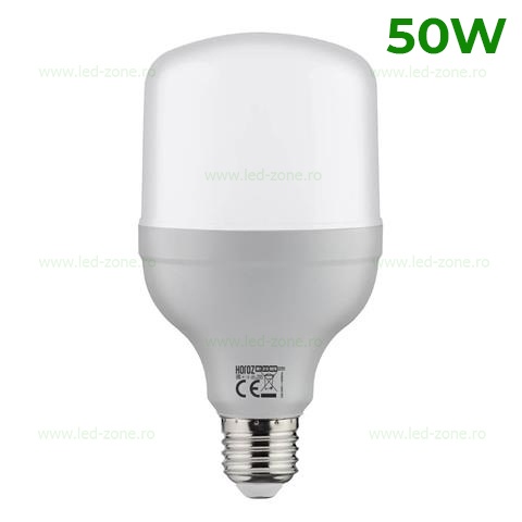 Bec LED E27 50W Dispersor Mat Plastic TORCH