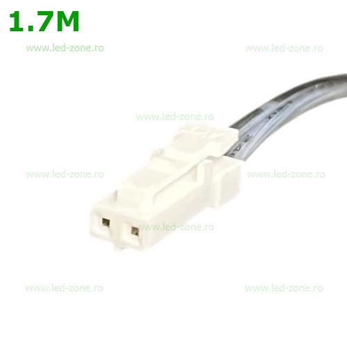 Conector Alimentare 2 Fire Neonflex LED Sursa Raft 1.7M