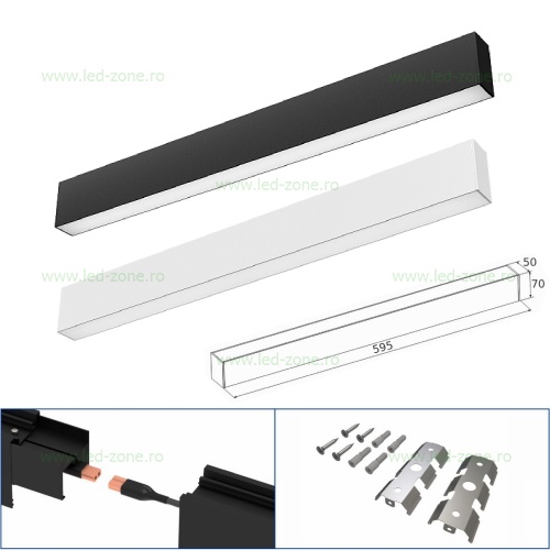 Corp Iluminat LED 20W 60cm Suspendat Interconectabil LZ7225