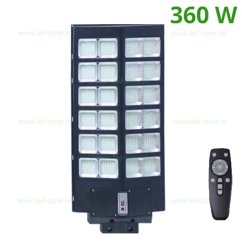 Lampa LED Iluminat Stradal 360W Solara cu Senzor Miscare si Telecomanda LZ01
