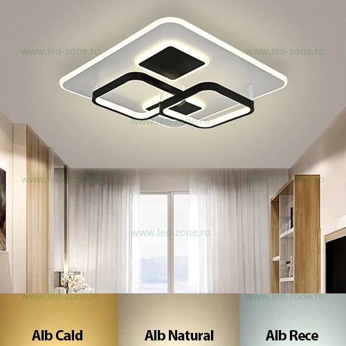 Lustra LED 150W 3 Functii Dimabila cu Telecomanda LZR9057-S