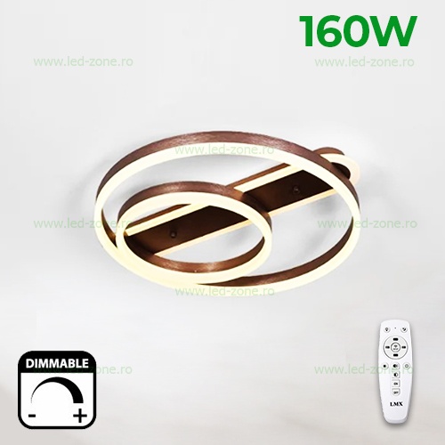 Lustra LED 160W 3 Functii Dimabila cu Telecomanda LZC860