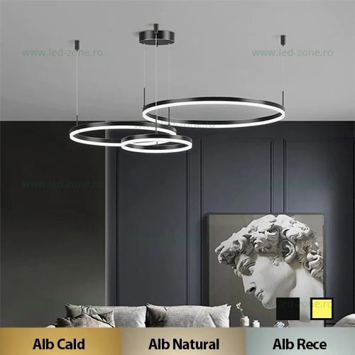 Lustra LED 204W Dimabila 3 Functii cu Telecomanda LZ3651