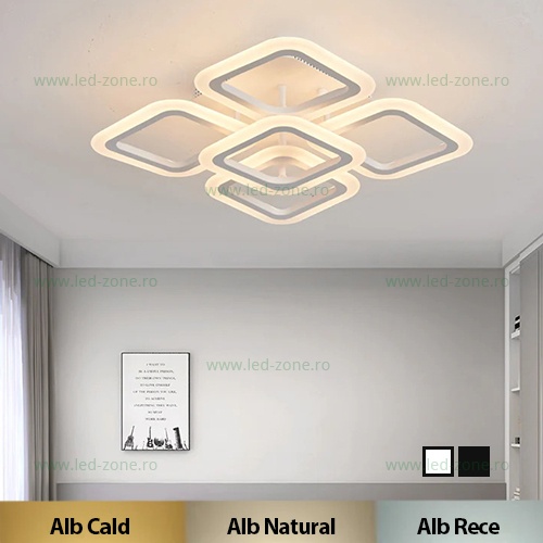 Lustra LED 90W 3 Functii cu Telecomanda LZM20/4+1