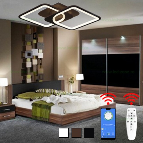 Lustra LED Moderna 64W 3 Functii Telecomanda sau Telefon LZ2110-2