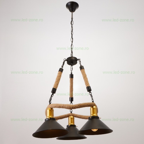 Lustra Rustic 3 Socluri E27 LZ8738