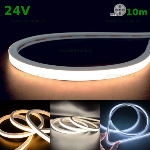 Neonflex LED 24V 9W/ML 14x14mm Rola 10m