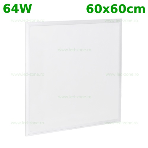 Panou LED 64W 60x60cm Ultra Slim Alb