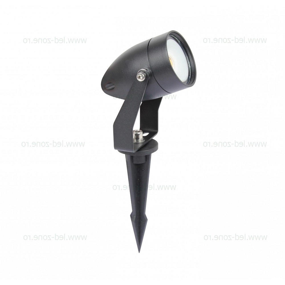 Spot LED Exterior 9W Cilindric Negru