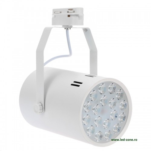 Spot LED Magazin Sina 18x1W Alb
