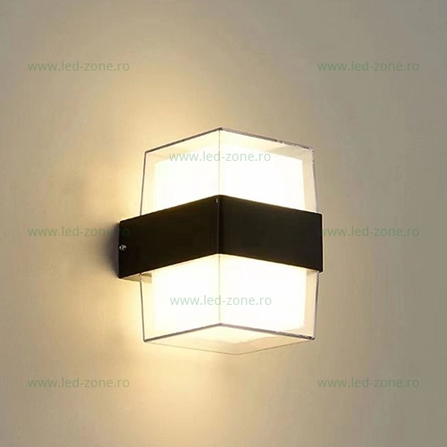 Aplica LED 10W Exterior Negru LZ602