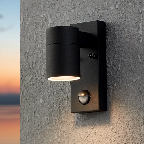 Aplica LED 3W Exterior cu Senzor RIGA 5 Neagra