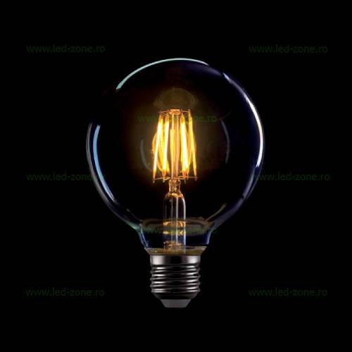 Bec LED Vintage E27 8W Glob G95 Dimabil