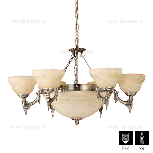 Candelabru 9 Socluri E14 Marbella LZ85858