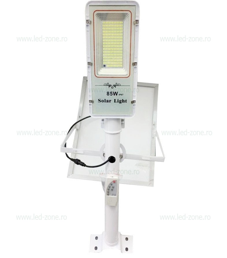 Lampa LED Iluminat Stradal Solara 85W cu Telecomanda