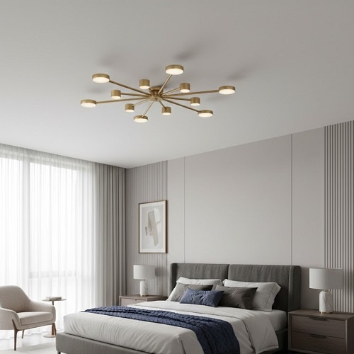 Lustra LED 120W Neagra 3 Functii cu Telecomanda LZ3867