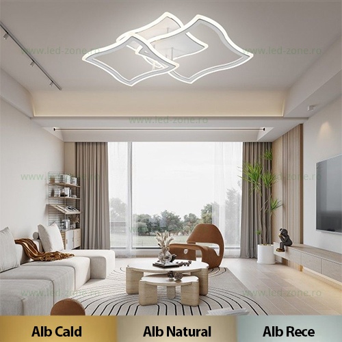 Lustra LED 136W 3 Functii Dimabila cu Telecomanda LZG3513-2