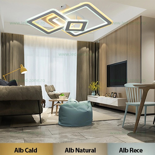 Lustra LED 170W 3 Functii Dimabila cu Telecomanda LZM988-3