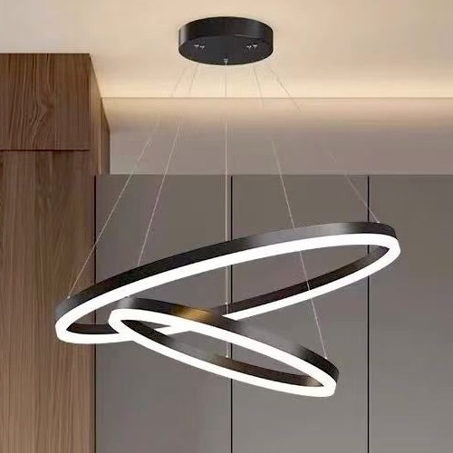 Lustra LED 216W Neagra 3 Functii cu Telecomanda LZ14