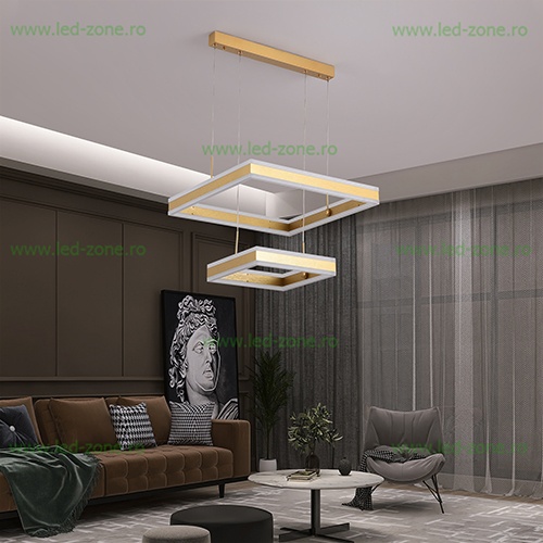 Lustra LED 256W Dimabila 3 Functii cu Telecomanda LZ1767-500
