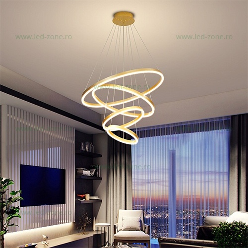 Lustra LED 288W Dimabila 3 Functii cu Telecomanda LZ5205-4