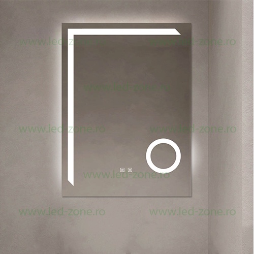 Oglinda Baie LED 60x80cm Touch Cosmetica LZJ101-2