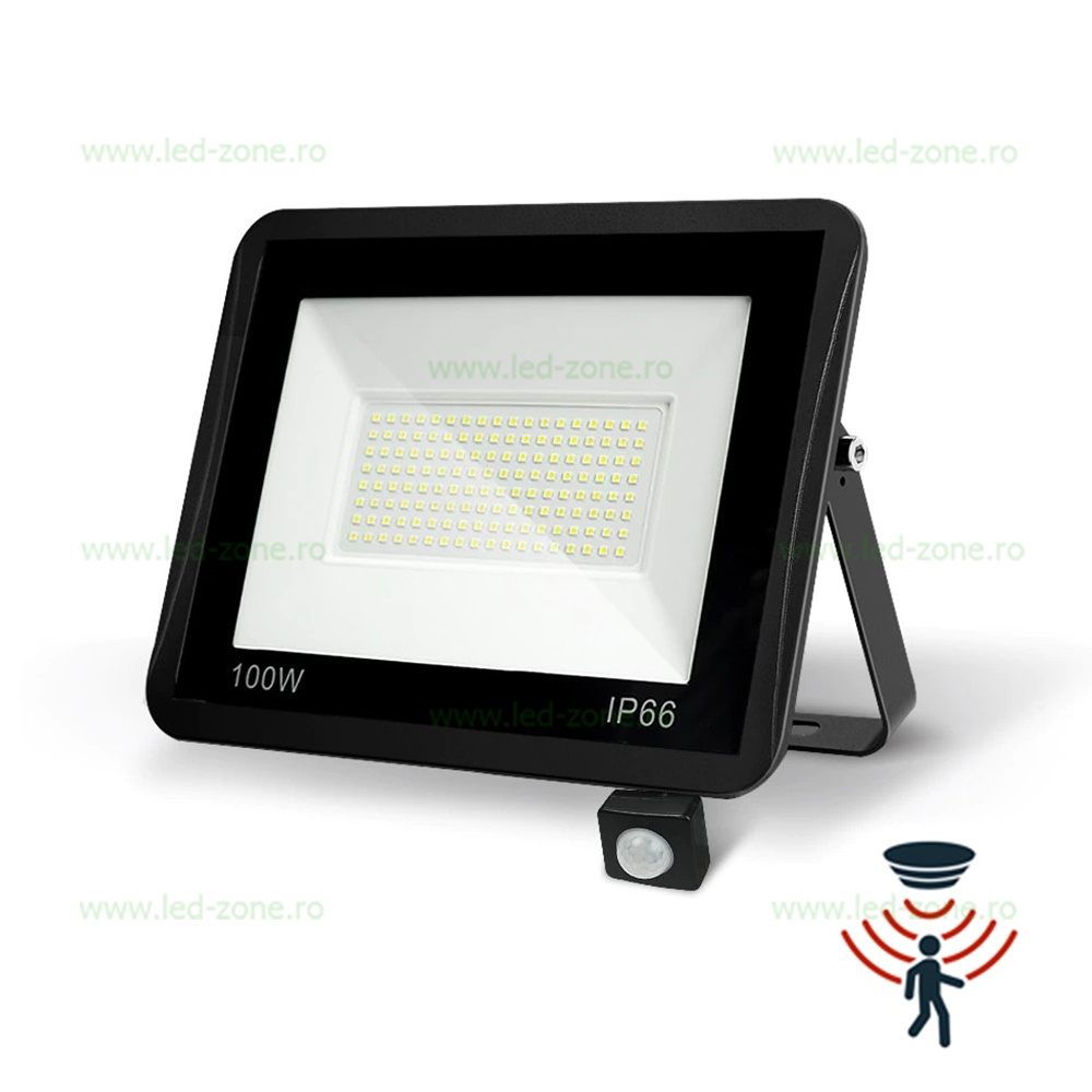 Proiector LED 100W Slim Senzor Miscare SMD 2835