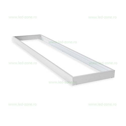 Rama Panou LED 120x30cm Aplicat Alb