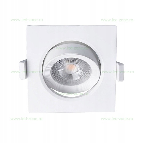 Spot LED 10W SMD Patrat Mobil Alb LZ1824
