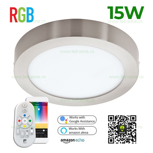 Spot LED 15W Rotund RGBCCT Aplicat FUEVA