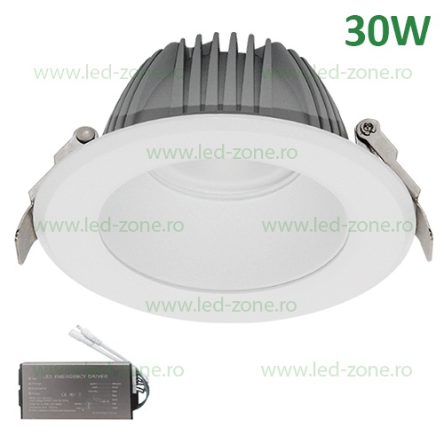 Spot LED 30W Rotund EL-6228 Gri-Alb Emergenta