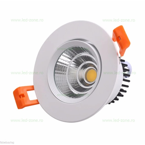 Spot LED 3W COB Rotund Mobil Alb LZ01