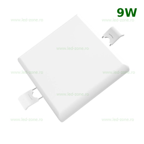Spot LED 9W Patrat Mat Frameless