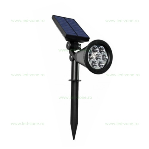 Spot LED Exterior 1.5W Solar Rotund 220V Montaj Gradina