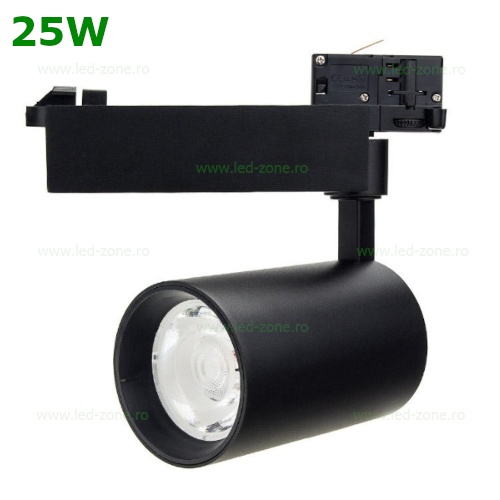 Spot LED Magazin 25W 4 Contacte Negru