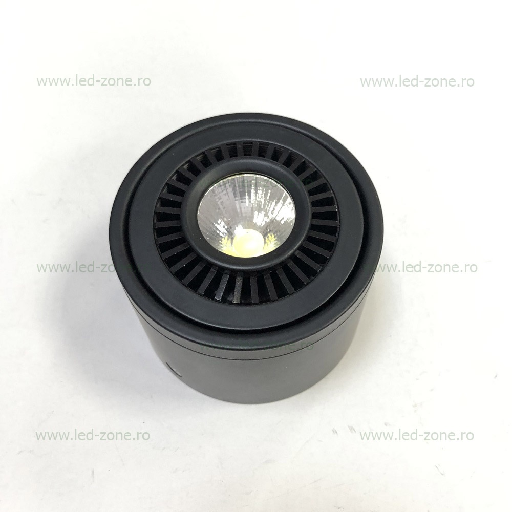 Spot LED Magazin Aplicat Mobil 7W COB Negru XQ025