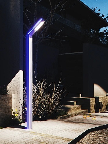 Stalp Iluminat LED 30W + 20W Ornamental Albastru 3.5M Premium