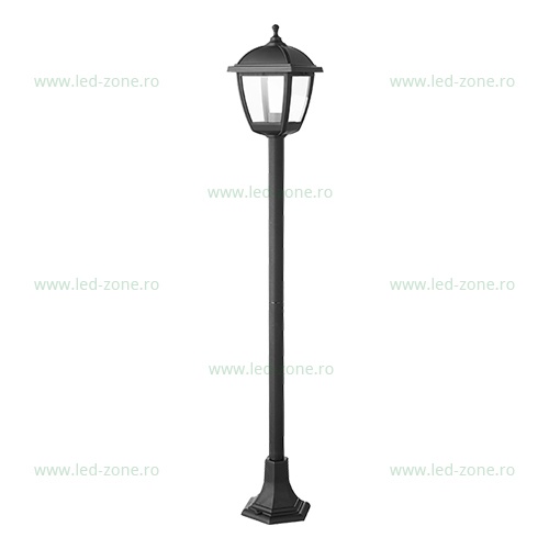 Stalp LED Gradina E27 Negru PAUL 1.2