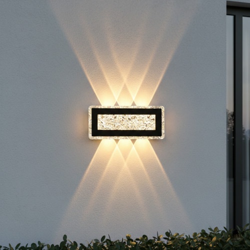 Aplica LED 9W Exterior Neagra LZ112-6