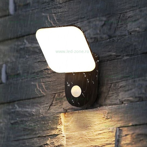 Aplica LED 9W Exterior Senzor LZW0336W