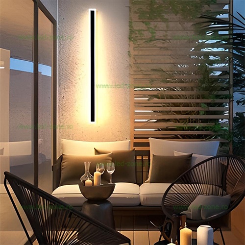 Aplica LED Exterior Negru 90cm LZ904