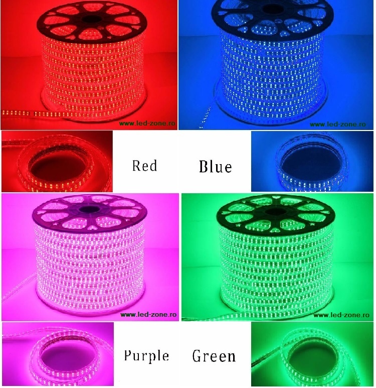 Banda LED 2835 156 SMD/ML 220V 2 Randuri