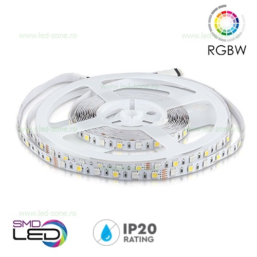 Banda LED 5050 30 SMD/ML RGB+W Interior 24V