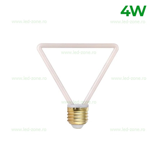 Bec LED Vintage E27 4W Triunghi