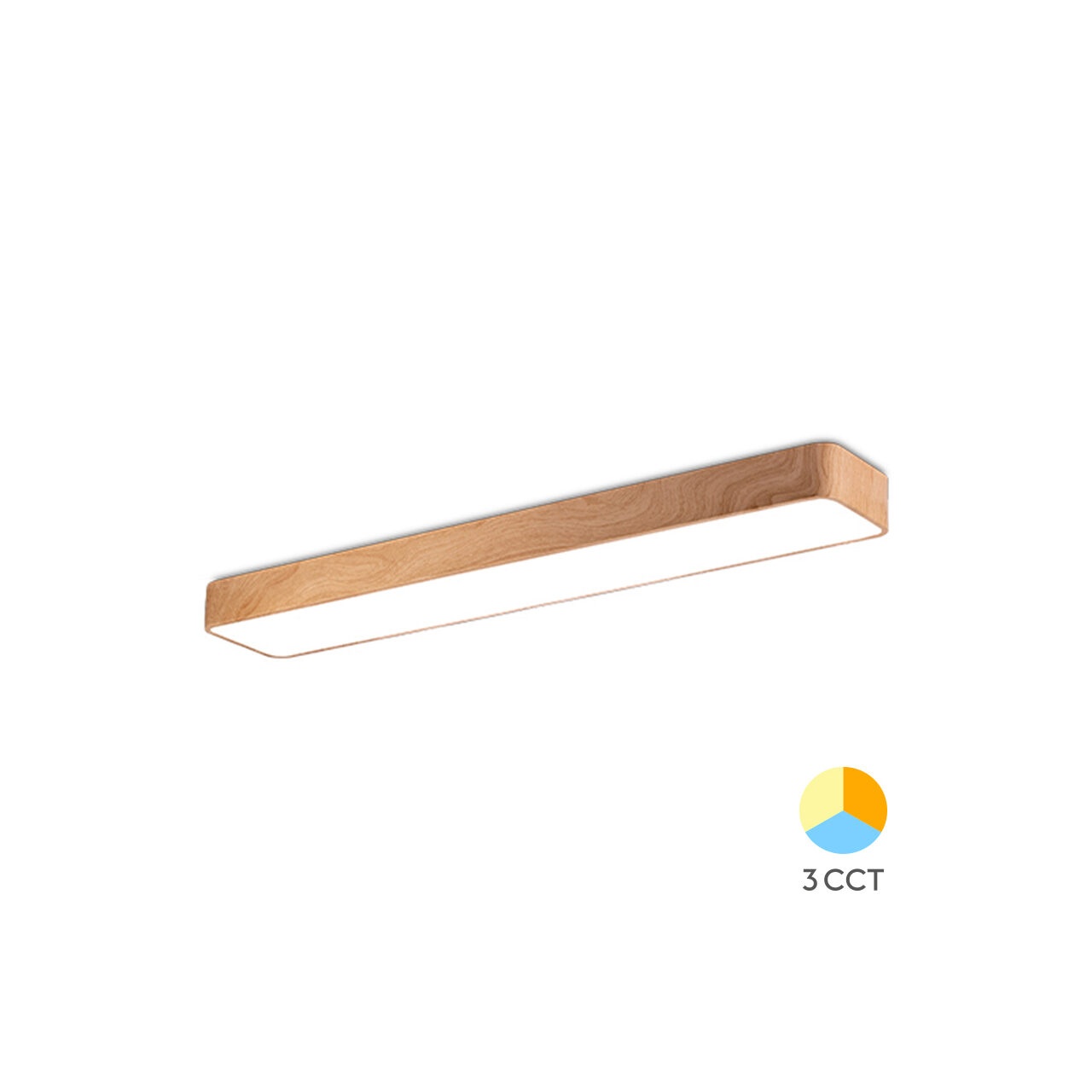 Corp Iluminat LED 45W Lemn 120cm CCT