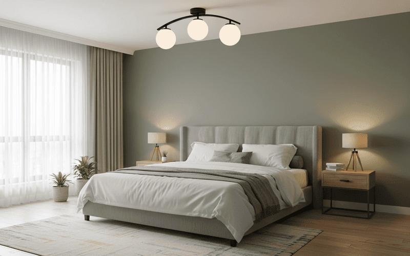 Lustra 3 Socluri E27 Neagra LZ2601-3