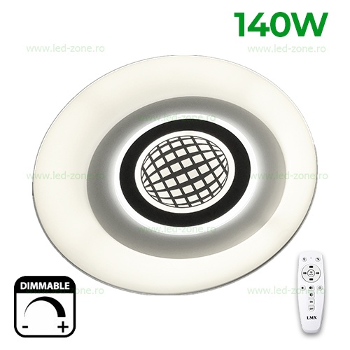 Lustra LED 140W 3 Functii Dimabila cu Telecomanda LZ6749-500