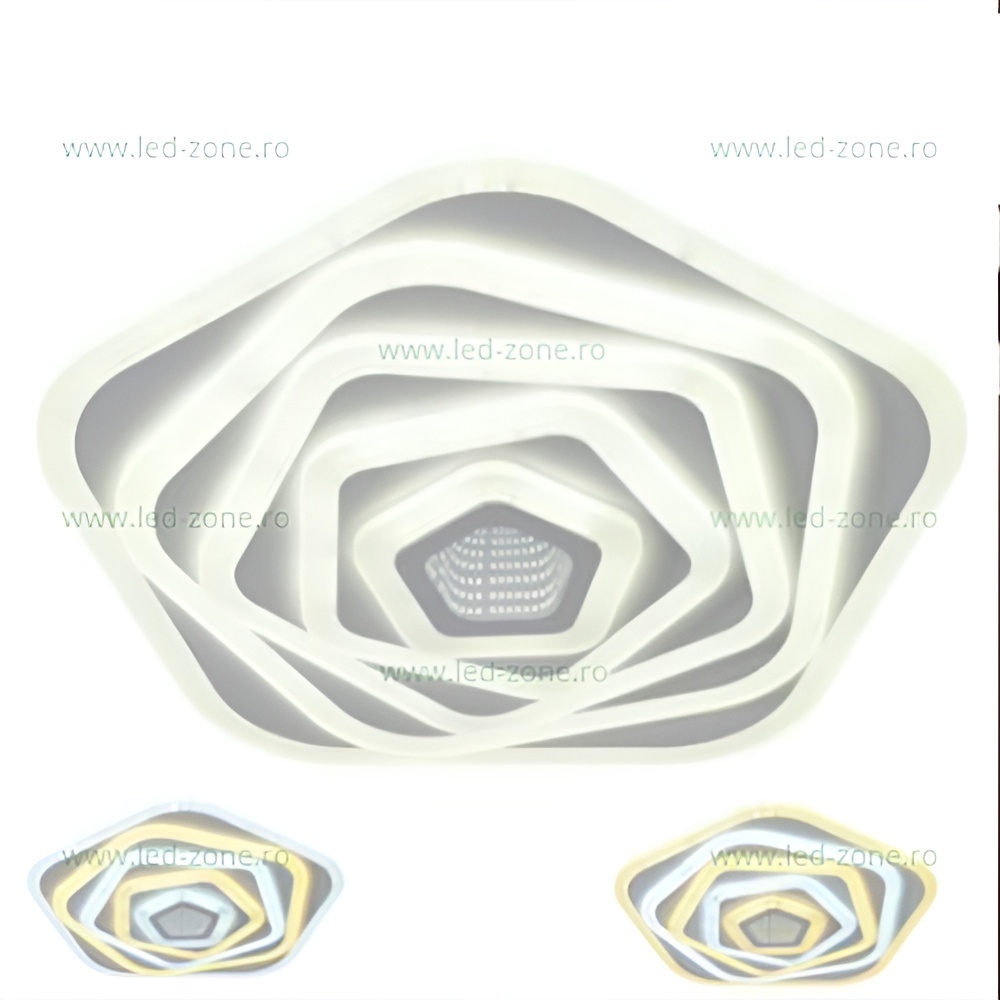 Lustra LED 220W 3 Functii Dimabila cu Telecomanda LZ9793-600Y